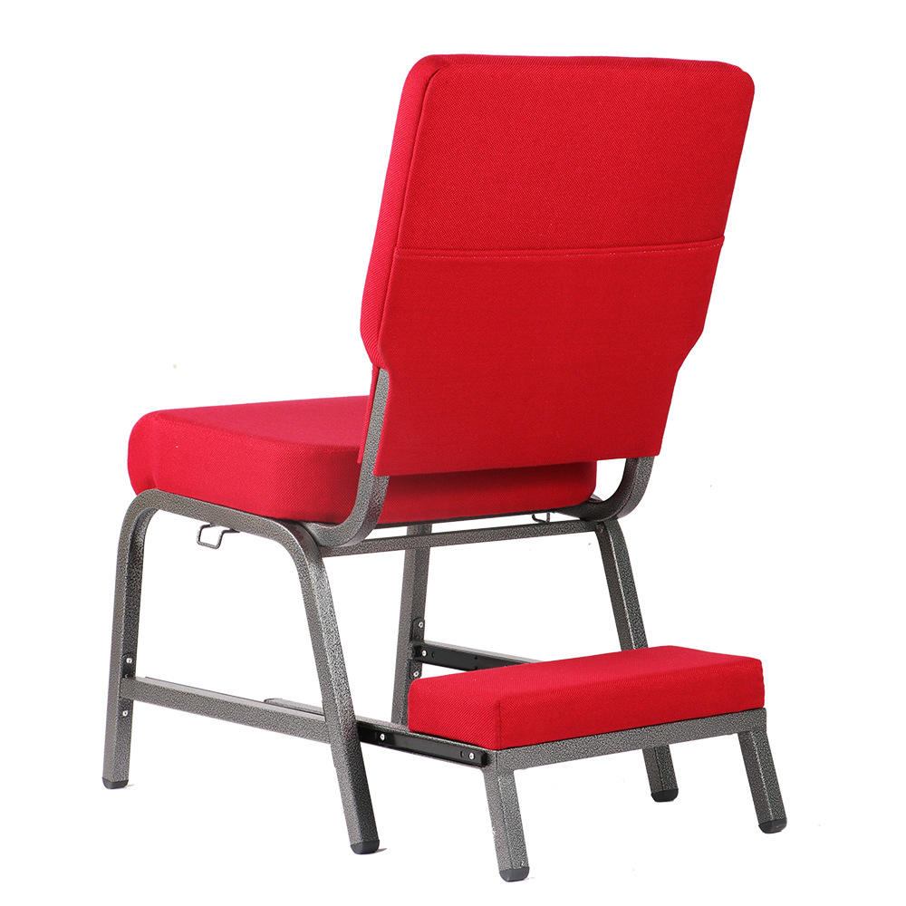 Metal frame Red Muhammad Christian Church Prayer Hall Chair Mullins Church Kneeling Church Chair image 3