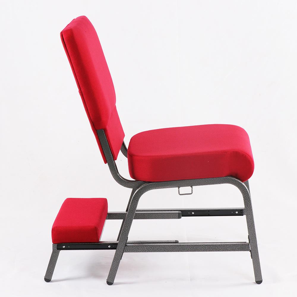 Metal frame Red Muhammad Christian Church Prayer Hall Chair Mullins Church Kneeling Church Chair image 4