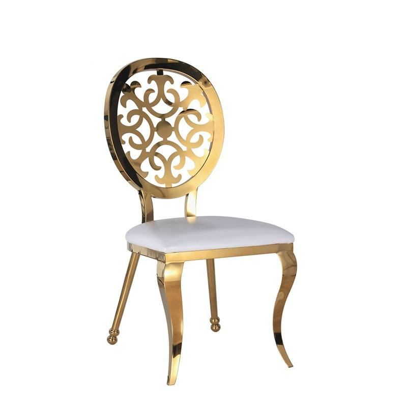 Nordic high back gold stainless steel leg king seat, used for wedding king party hotels