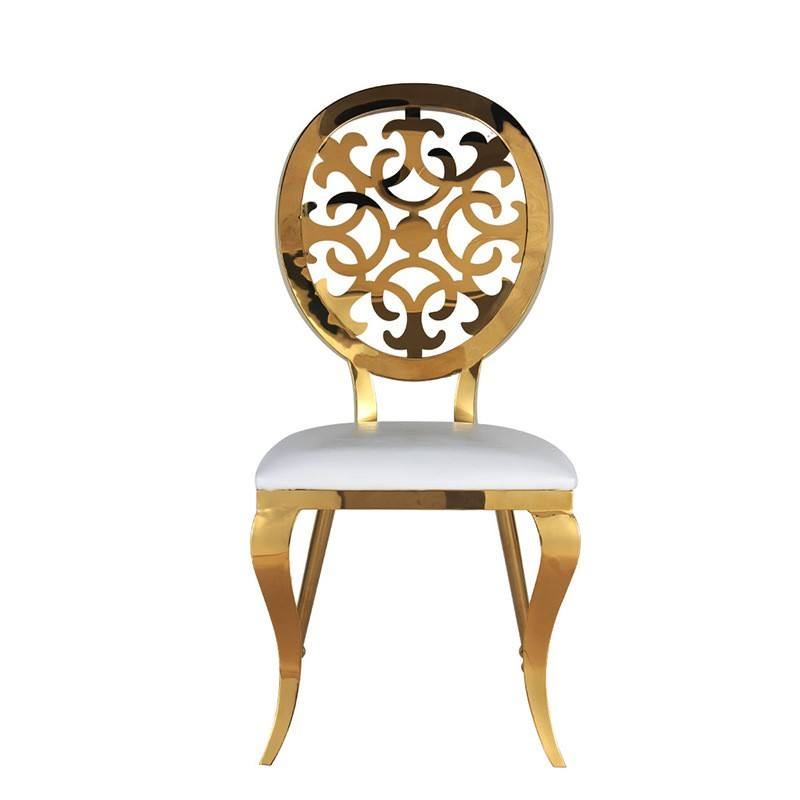 Nordic high back gold stainless steel leg king seat, used for wedding king party hotels image 3
