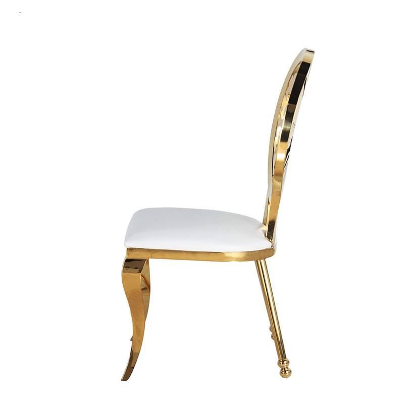 Nordic high back gold stainless steel leg king seat, used for wedding king party hotels image 4
